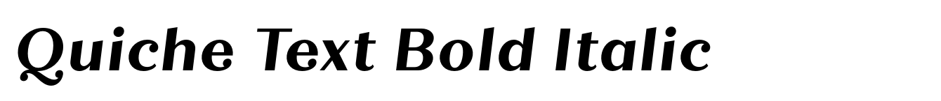Quiche Text Bold Italic